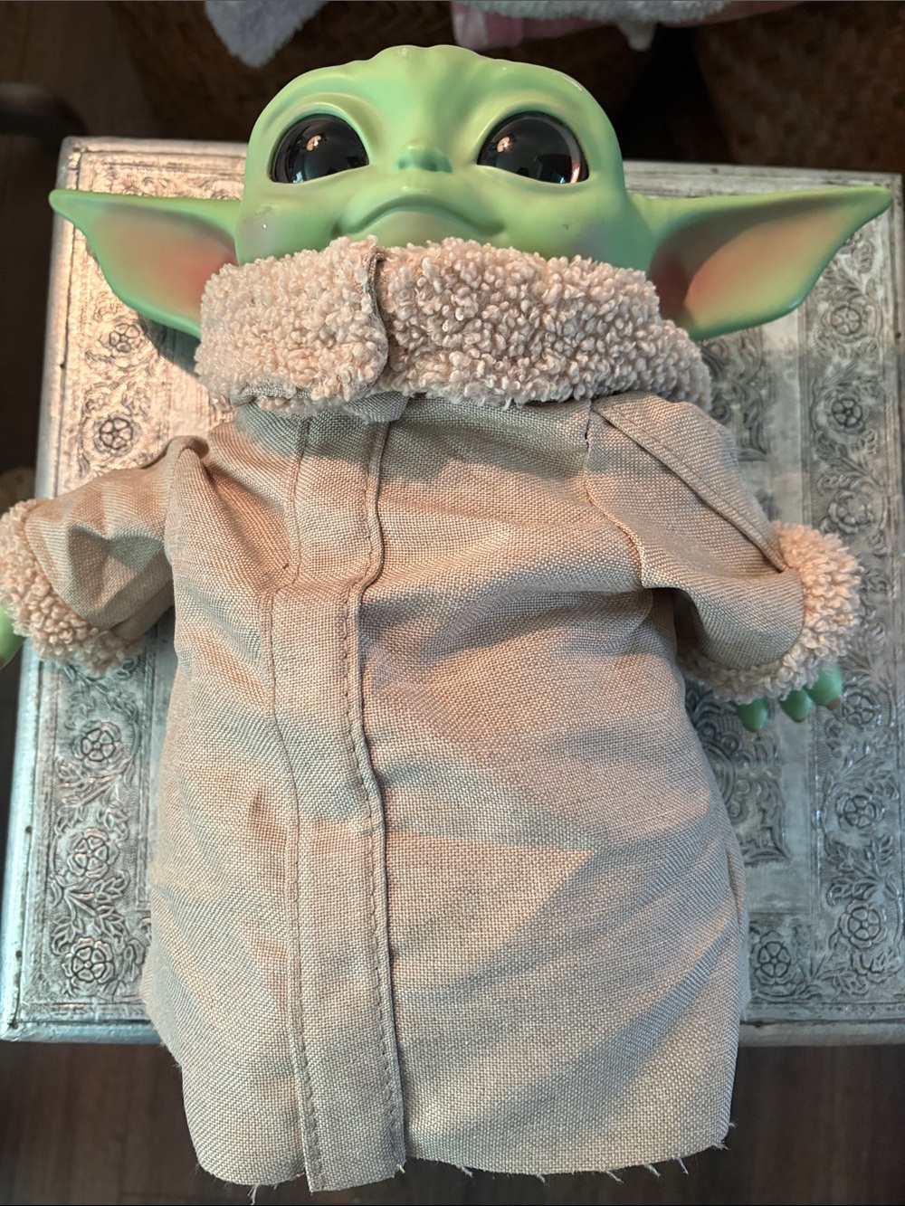 Mattel Grogu (Baby Yoda) Soft Plush Figure with Tan Coat